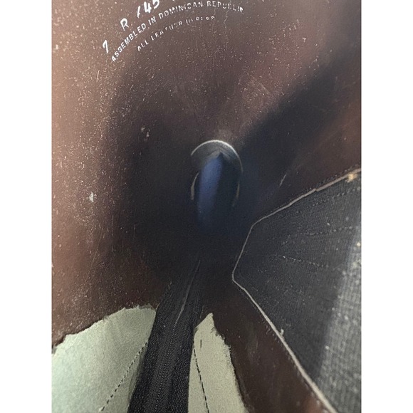 Devon Aire Black Leather Tall Riding Boots Lace Up Zip Back Women Size 7 - Picture 9 of 11